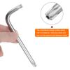 Uxcell T45 Torx Starkey Chrome Vanadium Steel Hand Tool for Automotive and Home Set of 2 Tamper-Proof Wrench, L-Shaped 6-Point Wrench, Repairs,