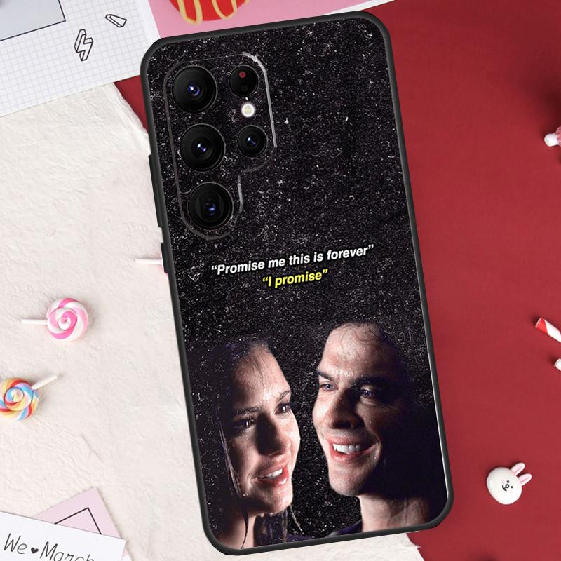 Vampire Diaries Damon Salvatore Case For Samsung Galaxy S26 Ultra S20 S21 S22 S23 S24 S25 Ultra S10 Plus S25 FE Cover Shell