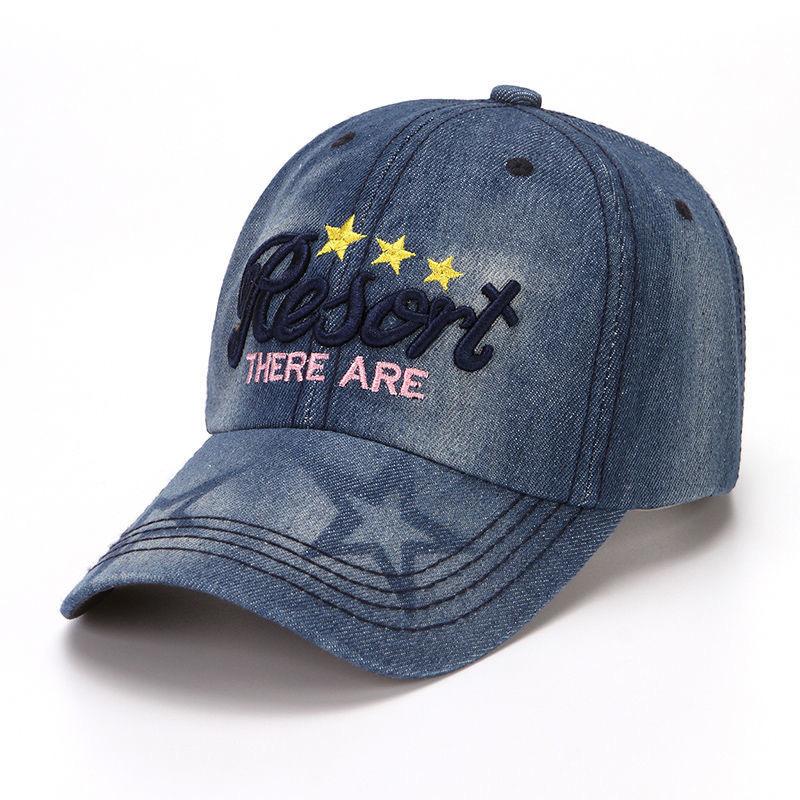 Cowboy Hat Women's Spring Korean Style Letter Cap Fashion Versatile Student Baseball Cap Sun Protection Sun Hat