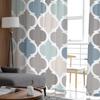 Indigo Grey Morocco Tulle Curtains Living Room Kitchen Chiffon Curtain Bedroom Balcony Sheer Curtain Fashion Home Decor