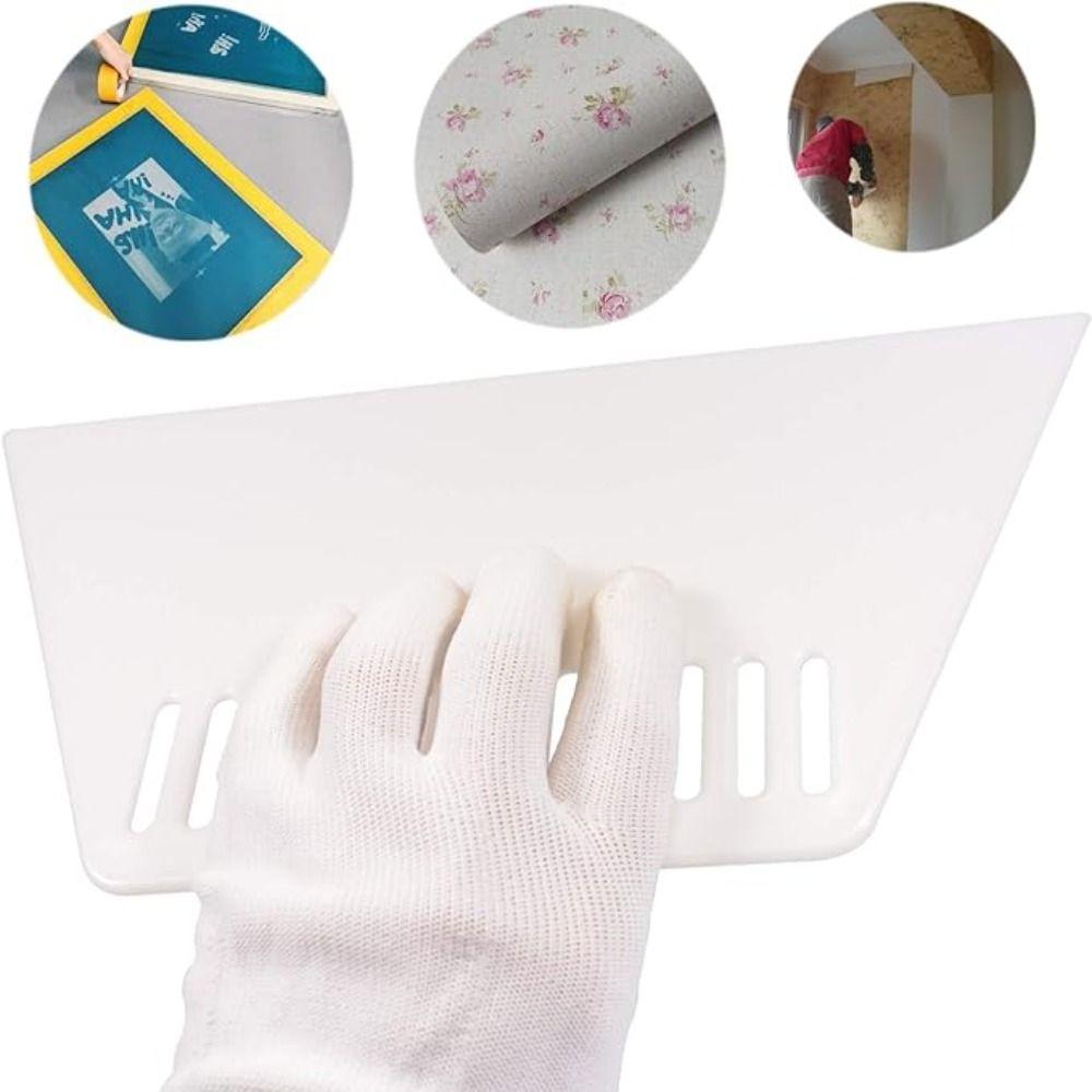 26 × 13 × 0,38 cm Weiß Schaber Kunststoff Glättung Schaber Dicker Kunststoff Schaber Wand Tuch