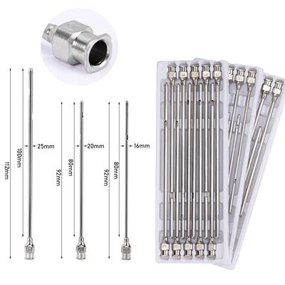10pcs Livestock Milk Needles Veterinary Milking Breastfeeding Needle Cow Goat Milk Through Syringe Farming Injection Tool