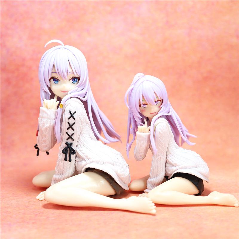 The Journey of Elaina Sweater Pose Figure: Anime Bishoujo Desktop Ornament Gift