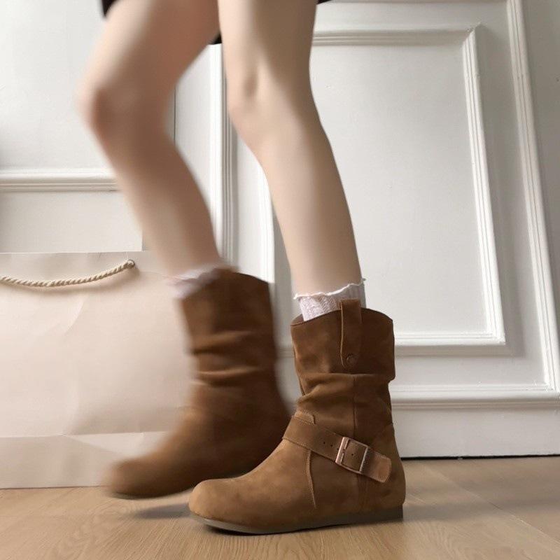 

Birkenstock Short Boots Women s Year Martin Boots Versatile Skinny Skirts Stacking Boots 37