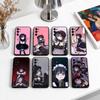 Capa de Celular Cosplay My Dress-Up M-Marin Silicone Preto Macio Para Samsung S25,S24,S21,S22,S23,S30,Ultra,S20,Plus,Fe,Lite