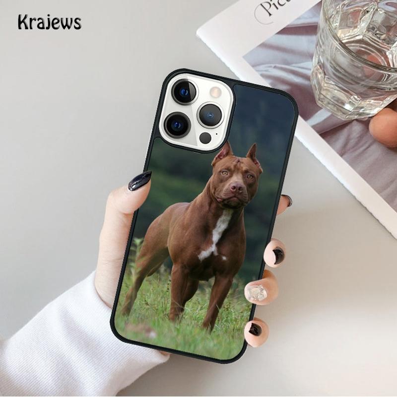 Pit Bull Lovely Pet Dog Pitbull Phone Case For iPhone 17 Air 16 15 14 Max Plus 11 12 13 Pro Max Phone Cover coque