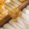 Medieval Vintage Full Of Luxury Bud Ring Vintage Exaggeration Premium Elegance Heavy Industry Live Ring