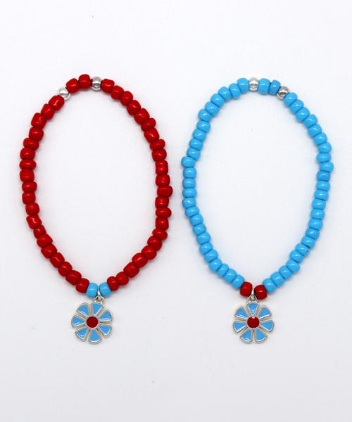 Bonbeau Pretty Daisy Vivid Color Beads Bracelet Colorful Daisy Flower Bead Bracelet