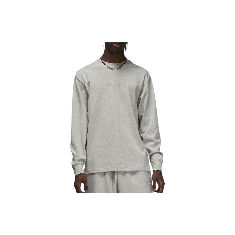 

Мужская футболка с длинным рукавом и вышивкой логотипа Jordan Wordmark Series, серая FJ0703-050 S