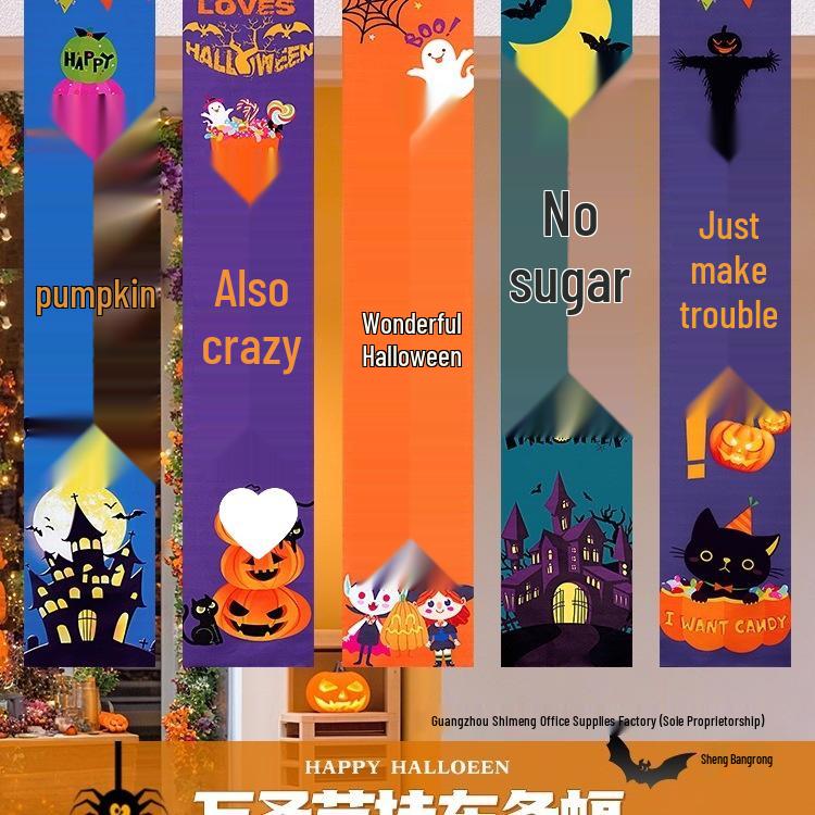 Halloween Pumpkin Photo Props & Costume Decor Background Wall Scene Set