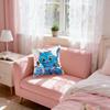 Linen Printed Pillowcase, Home Decoration Pillowcase, Easy To Clean, 18*18in Pillowcase, Suitable For Sofa, Car, Bed