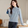 Women's 100% Cashmere Slim Fit Mock Neck Sweater