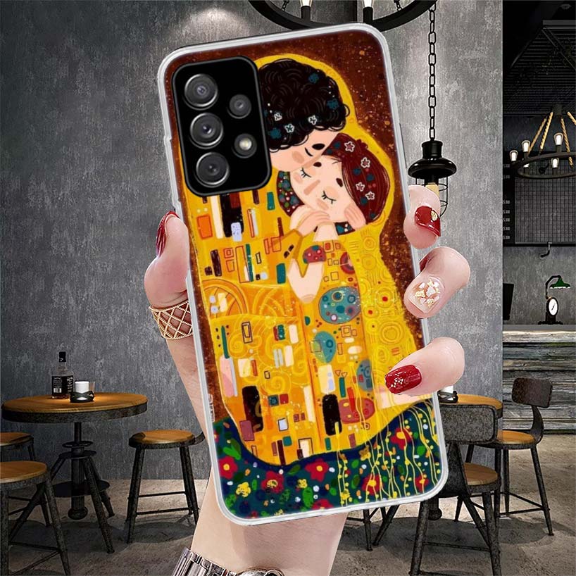 Kiss by Gustav Klimt Desig Soft Phone Case For Samsung Galaxy S22 S23 S24 S25 Edge S26 Ultra S20 FE S21 Plus + Fundas Coque Gala