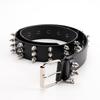 Color Fashion Solid Rivet Design Women Casual Belt For Street Wearing Style