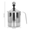 800ML Capacity Manual Milk Frother Stainless Steel Milk Foam Making Tool  Coffee Making