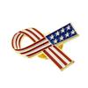 Víceúčelová Vlastenecká Americká Vlajka Stuha Špendlík na Klopu Přenosný pro Oslavy Dne Nezávislosti a Státní Svátek