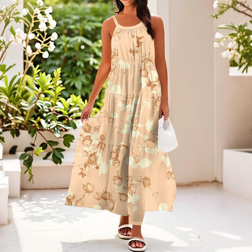 Women's Summer Casual Fashion Suspender Sleeveless Dress