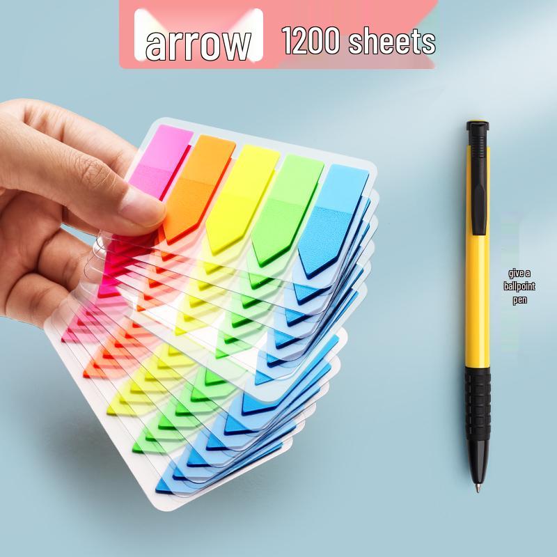 Transparent Writable Index Tabs for Students: Sticky Notes & Page Markers