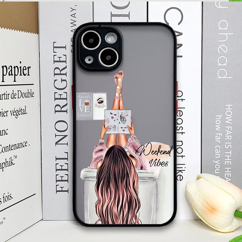 Fashion City Girl Phone Case for Samsung Galaxy A36 A56 A55 A54 A53 A52 A51 A50 A15 A14 5G Beautiful Women Shockproof Hard Cover