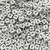 Acrylic English Letter Cube Beads For DIY Necklace Bracelet Earrings Jewelry Making Craft Accessories