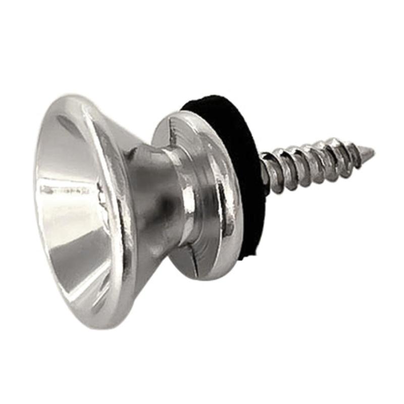 10 peças de travas de alça de guitarra de metal botões de alça de guitarra pino de trava de extremidade baixo elétrico guitarra segurança straplocks duradouros