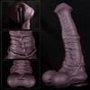 Chocolate Color Realistic Silicone Dildo, Large Hands-Free Design, Strong Suction Cup, Ultra Soft Liquid Silicone, Premium Collection