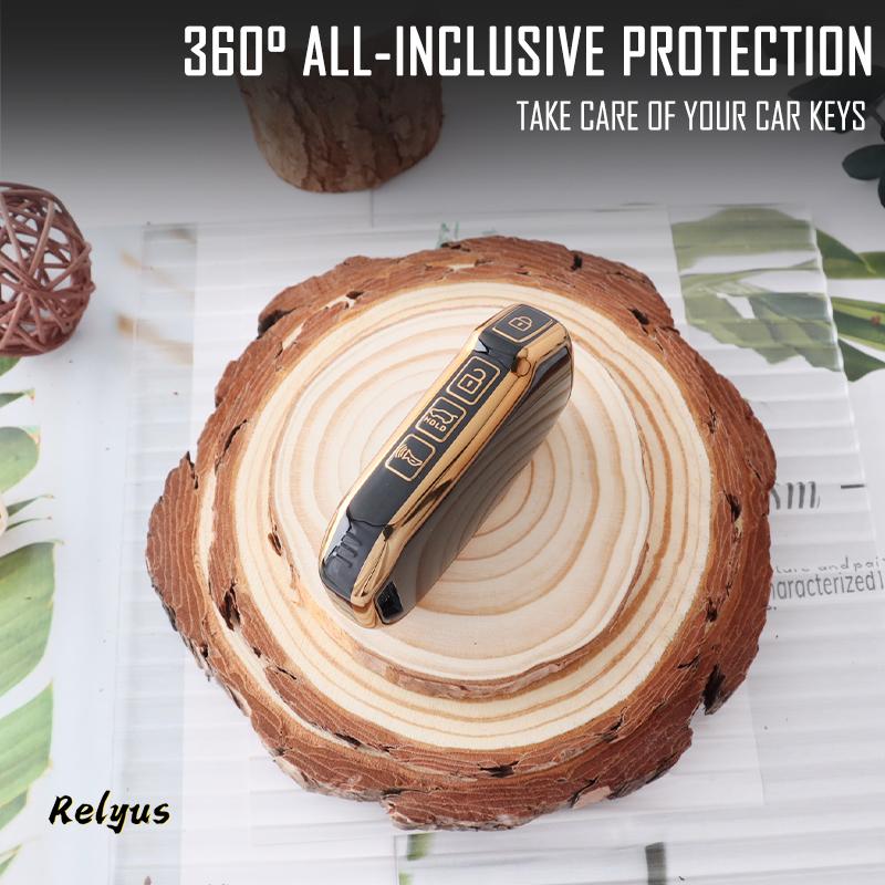 Fashion Soft Tpu Car Key Cover Case Protection Shell For Kia Telluride Telluride Sx Sportage R K5 Gt Line Seltos Car Accessories