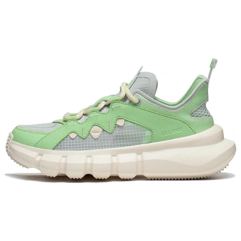 Li Ning Wudao Non-Slip Wear-Resistant Low-Top Sports Casual Shoes Women sneakers Green Gray ABCT050-2
