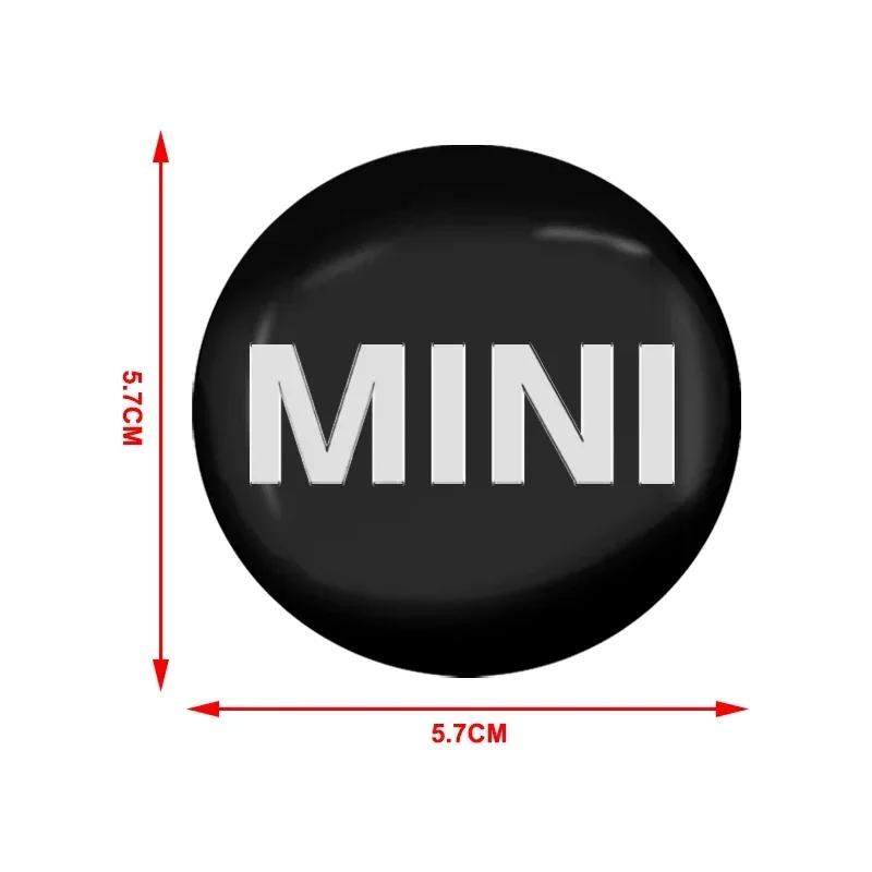 2025 Hot For BMW MINI 4Pcs 56mm Wheel Center Hub Cap Badge Wheel Sticker Decoration For MINI Cooper One S Clubman R50 R53 R56 R6