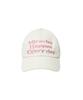 Mihebeu Miracle Happen Everyday Ball Cap Ivory Pink
