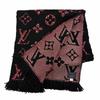 Great LOUIS VUITTON Scarf Escharp Giant Monogram Jungle black wool Women M76345 Used