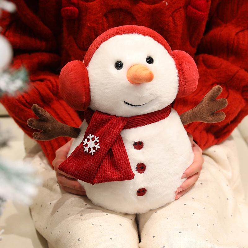 2028Cm Winter Series Plush Toy Snowman Penguin Plush Doll Soft Stuffed Animal Doll Festive Atmosphere Decor Kid Gift