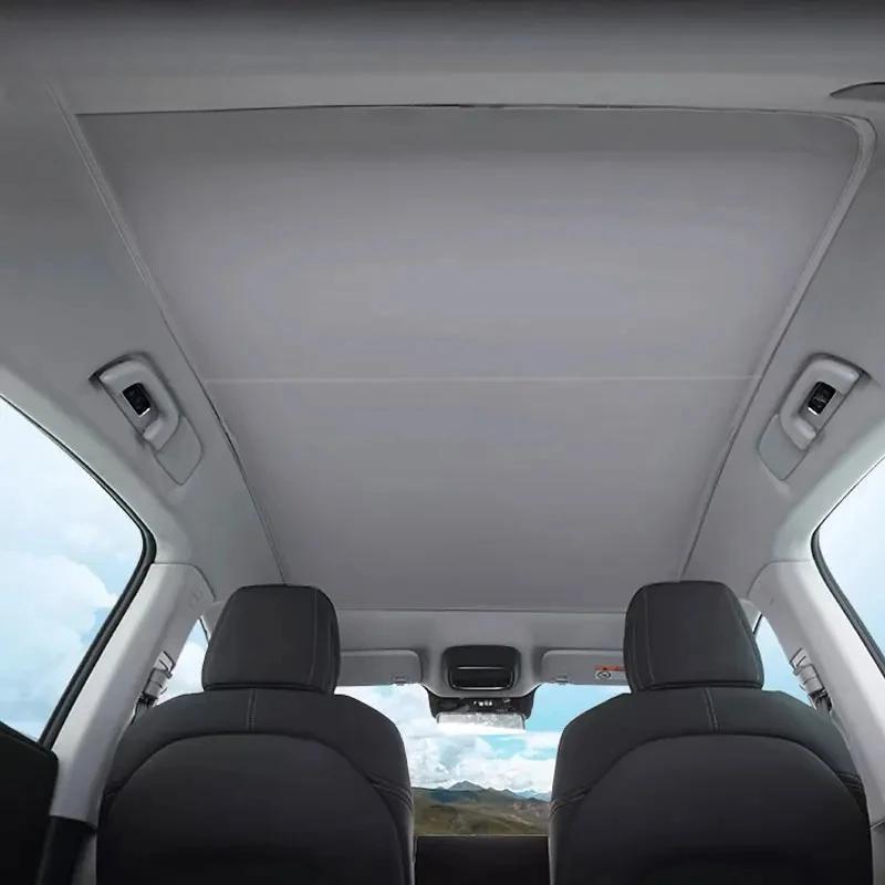 Tetto Apribile Parasole Tessuto Ghiacciato Vetro Tetto Auto Anteriore Posteriore Tettoia Isolamento Termico Parasole Per XPeng G6 Accessori Interni