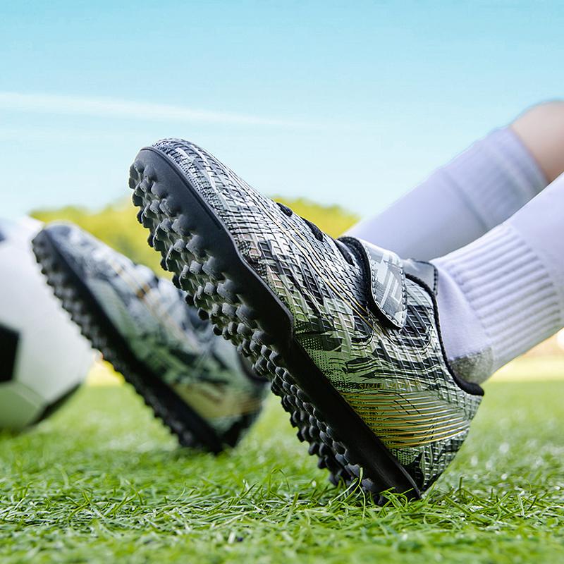 Premium Quality Children Football Shoes Grass Society Indoor Training Original Boy Girl Soccer Shoes Cleats Non Slip Kids Football Field Boots