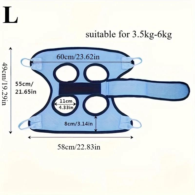 Pet Grooming Hammock with Comfort Grip - Anti Scratch & Bite Restraint Sling for Dogs & Cats, Small To Medium Pets