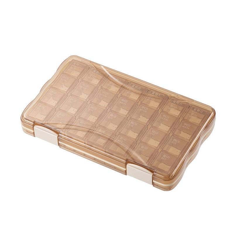 Pill Medicine Box Holder 21/28 Grids Weekly Storage Organizer Container Case for Outdoor Traveling Camping Portable