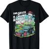 Mower Skeleton The Grass Is Calling and I Must Mow T-Shirt
