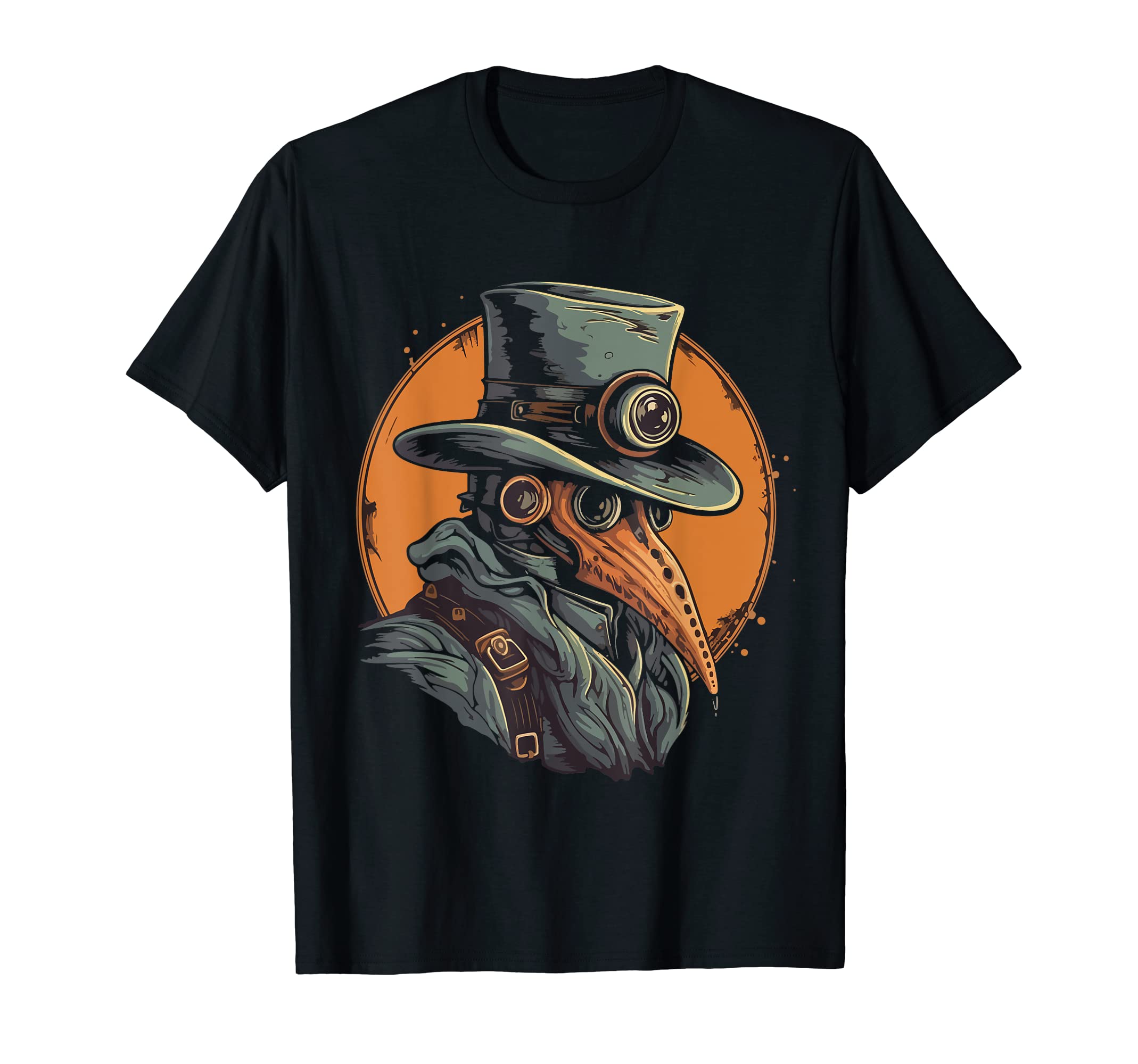Plague Doctor Mask Medieval Steampunk Vintage T-Shirt