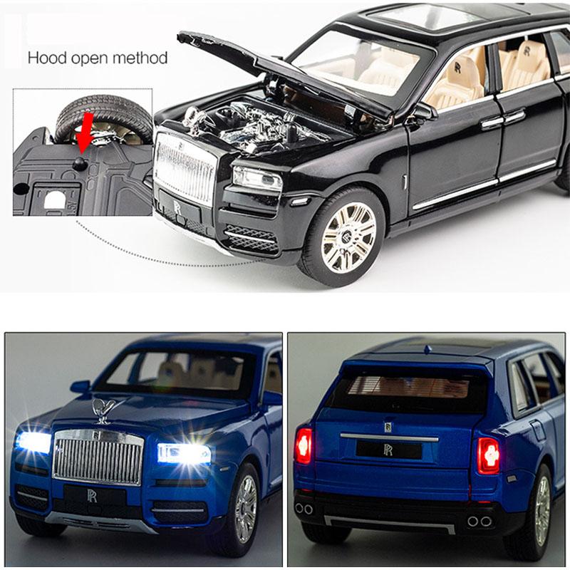 1/24 Rolls-Royce Cullinan Model samochodu Metalowy model samochodu Odlew ciśnieniowy samochodu Zabawka dla dzieci Prezent Kolekcjonerskie przedmioty Darmowa wysyłka