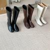 2025 Autumn and Winter New Tall Thin Boots Western Cowboy Boots Thick Heel Square Head Boots Fashion Boots