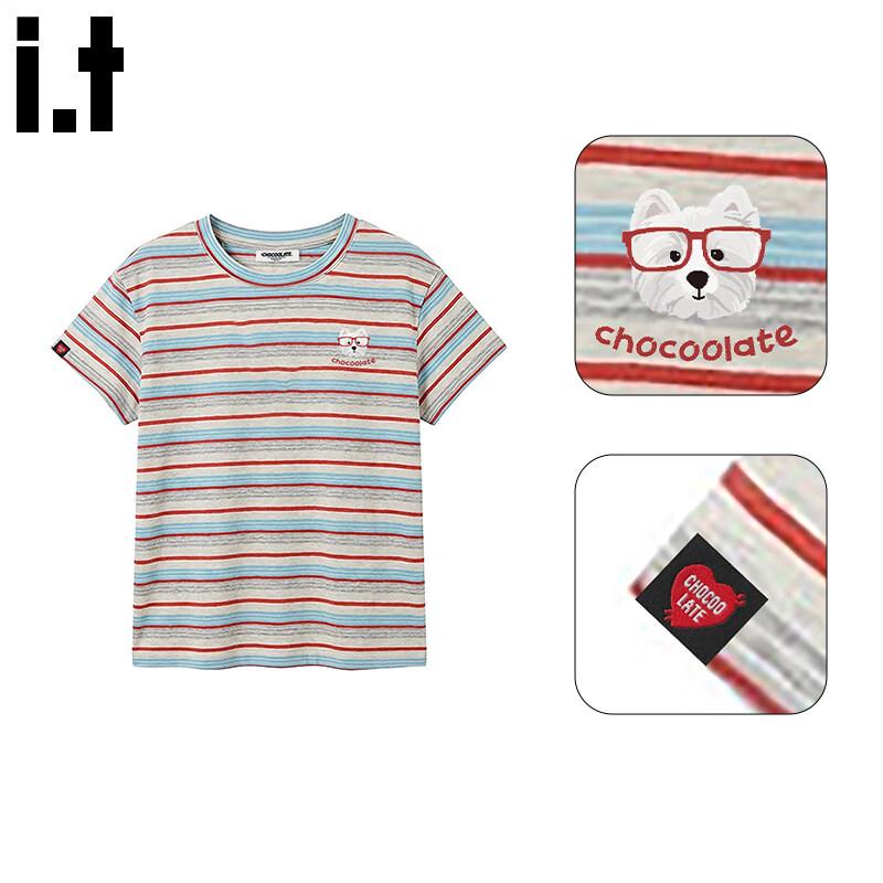 CHOCOOLATEit Women s Color-Block Stripe T-Shirt M