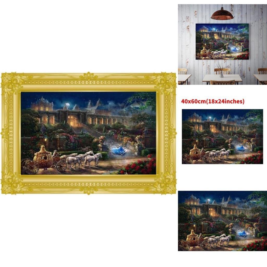 Meerjungfrauen-Prinzessin Leinwand Wandkunst Modernes Märchen Kinderzimmer Dekor Malerei