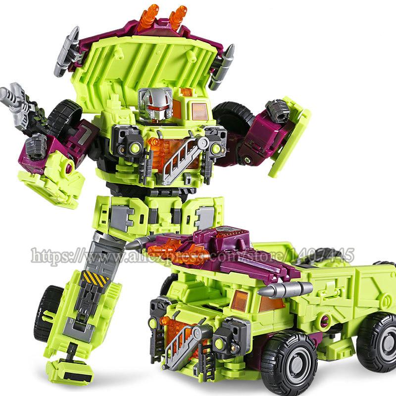 6 IN 1 Nuova Trasformazione NBK KO GT Devastator Modello d'Azione Giocattoli Camion di Ingegneria Combinatore Bulldozer Escavatore Frullatore Giocattolo per Bambini