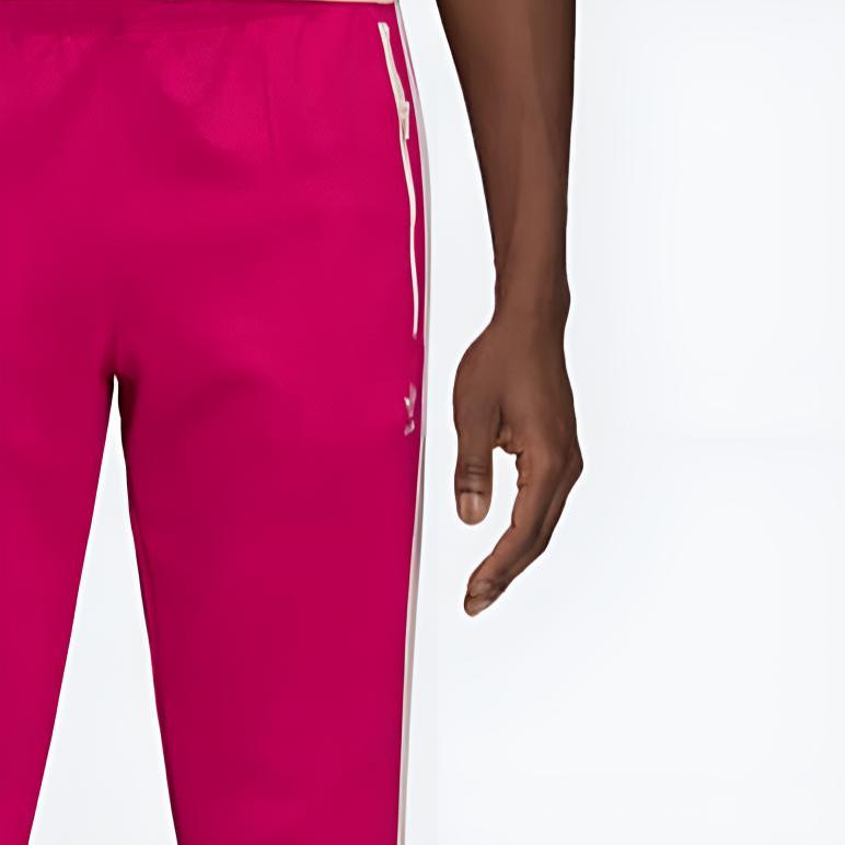adidas Originals X Wales Bonner Kollaboration Lässige gestrickte Streifen-Sweathose Unisex Unterteil Rot H34623
