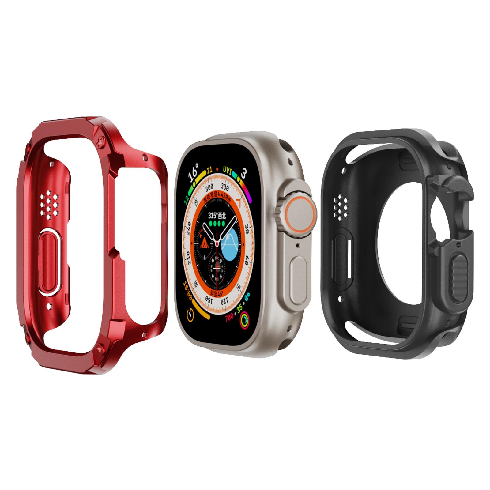 

Watch Case Set for Apple Watch Ultra 3/Ultra 2/Ultra 49mm Hard PC+TPU Watch Frame Cover Combo B
