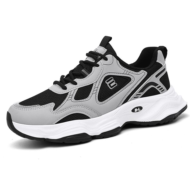 

Мужская повседневная спортивная обувь на толстой подошве, летняя новинка, дышащая, с мягкой подошвой, нескользящая, удобная, для бега на открытом воздухе, модные сетчатые кроссовки 44