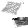 Stainless Steel Chainmail Cast Iron Cleaner - Durable, Non-Scratch Kitchen Tool