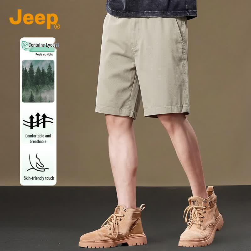 JEEP Men s Tencel Blend Lightweight Casual Shorts 33