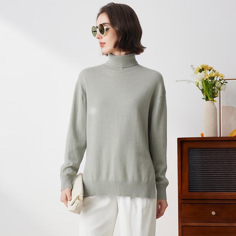 Komom Boka Women's Collared Loose Fit Cashmere Sweater