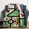 City Map Flannel Blanket Throw Blanket Soft Warm Sofa Bed Camping Car Home Decor Unique Christmas Gift C9301723